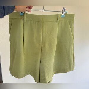 Abercrombie & Fitch green trouser shorts